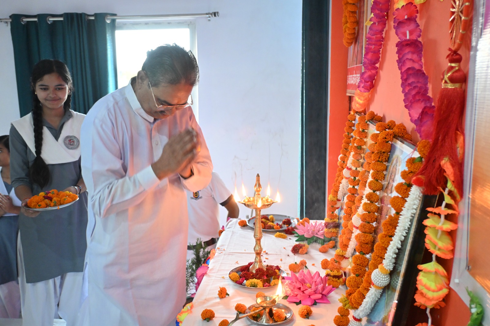 Lamp lighting ceremony